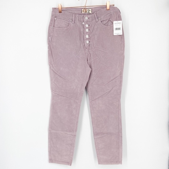 NWT Free People Sun Chaser Corduroy Pants Size 32 Lavender - Picture 7 of 7